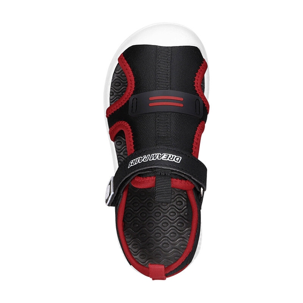 Toddler Boys & Girls Cute Sports Sandals - BLACK RED - 3